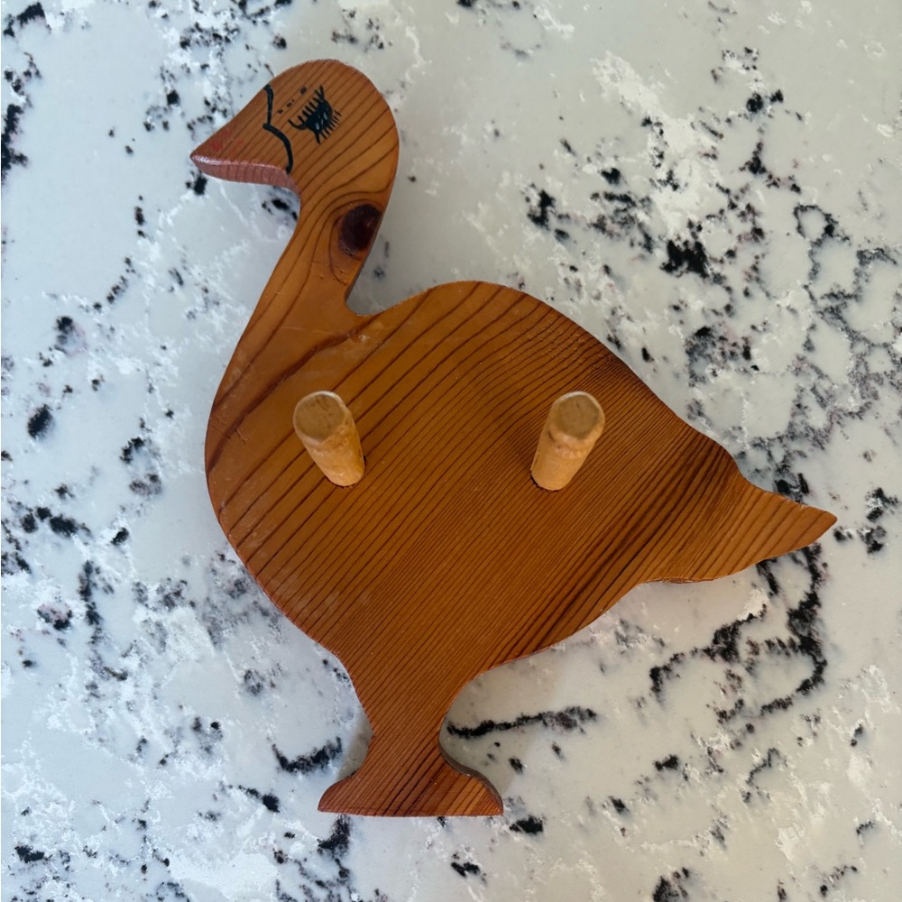 Wooden Goose Wall Hook
